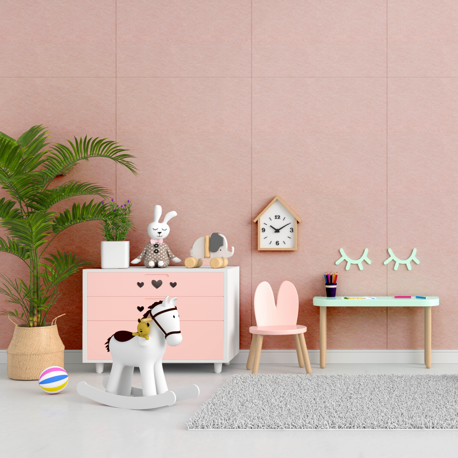 Acoustock Acoustic Panel Pink Sorbet