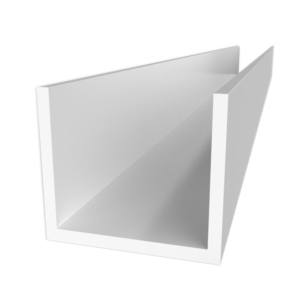 Glass Fibre White Single Channel | Plastock
