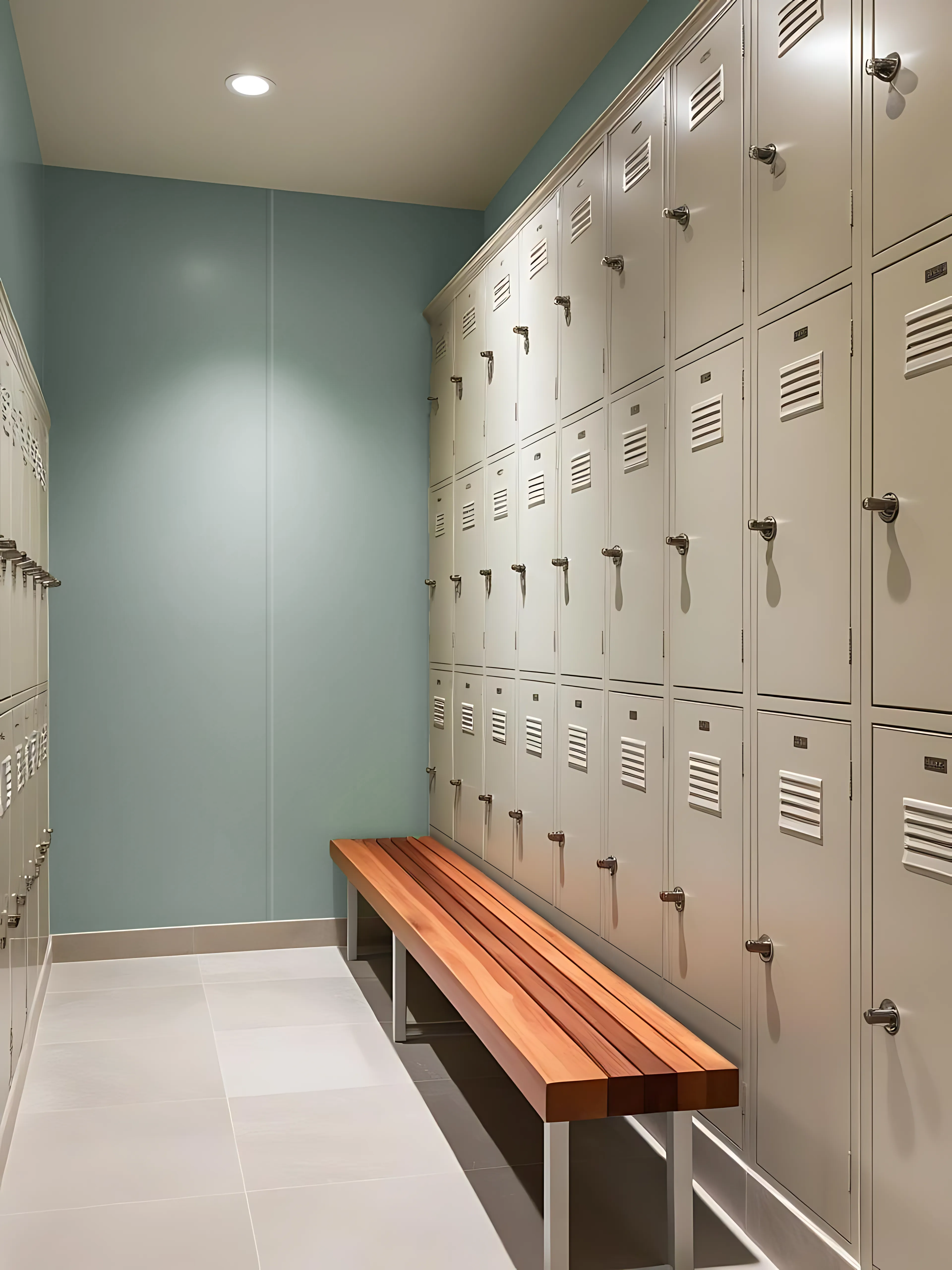 Locker Room in Cladstock uPVC Cladding Laurel Green Satin | Plastock