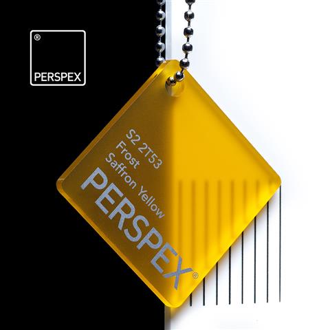 Perspex Frost Saffron Yellow S2 2T53 Sheet | Plastock