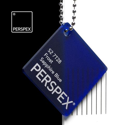 Perspex Frost Sapphire Blue S2 7T28 Sheet | Plastock