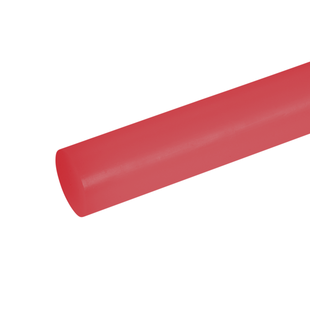 PE1000 (UHMWPE) Extruded Red 3020 Rod | Plastock