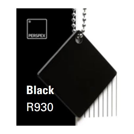 100% Recycled Perspex Cast Black R930 Sheet | Plastock