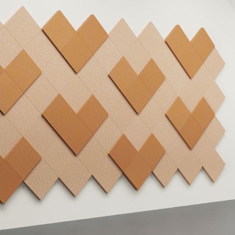 100% Recycled PET Felt Acoustic Square 90mm | Plastock