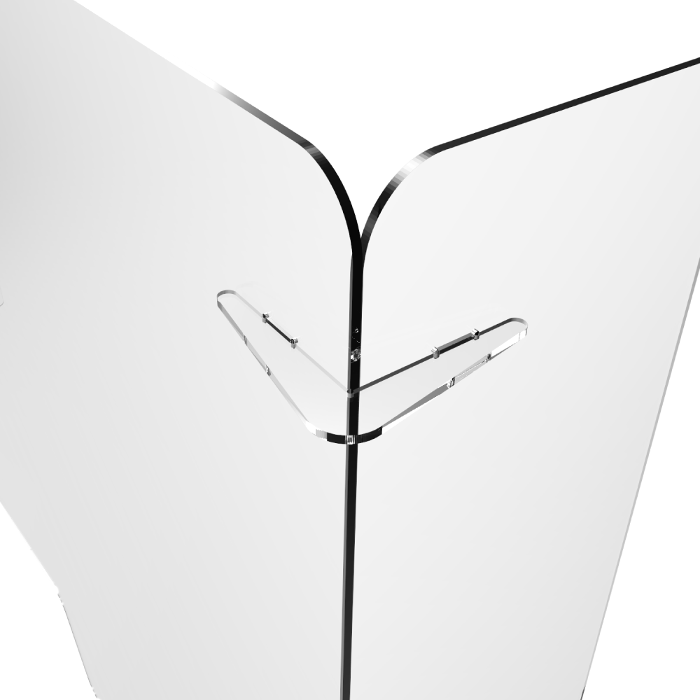 Elixir Free Standing Clear Perspex Modular Protective Screen | Plastock