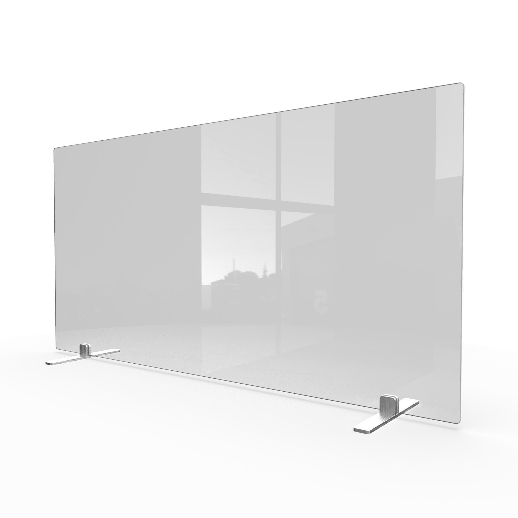 Shield Free Standing Premium Safety Glass Protective Screen | Plastock