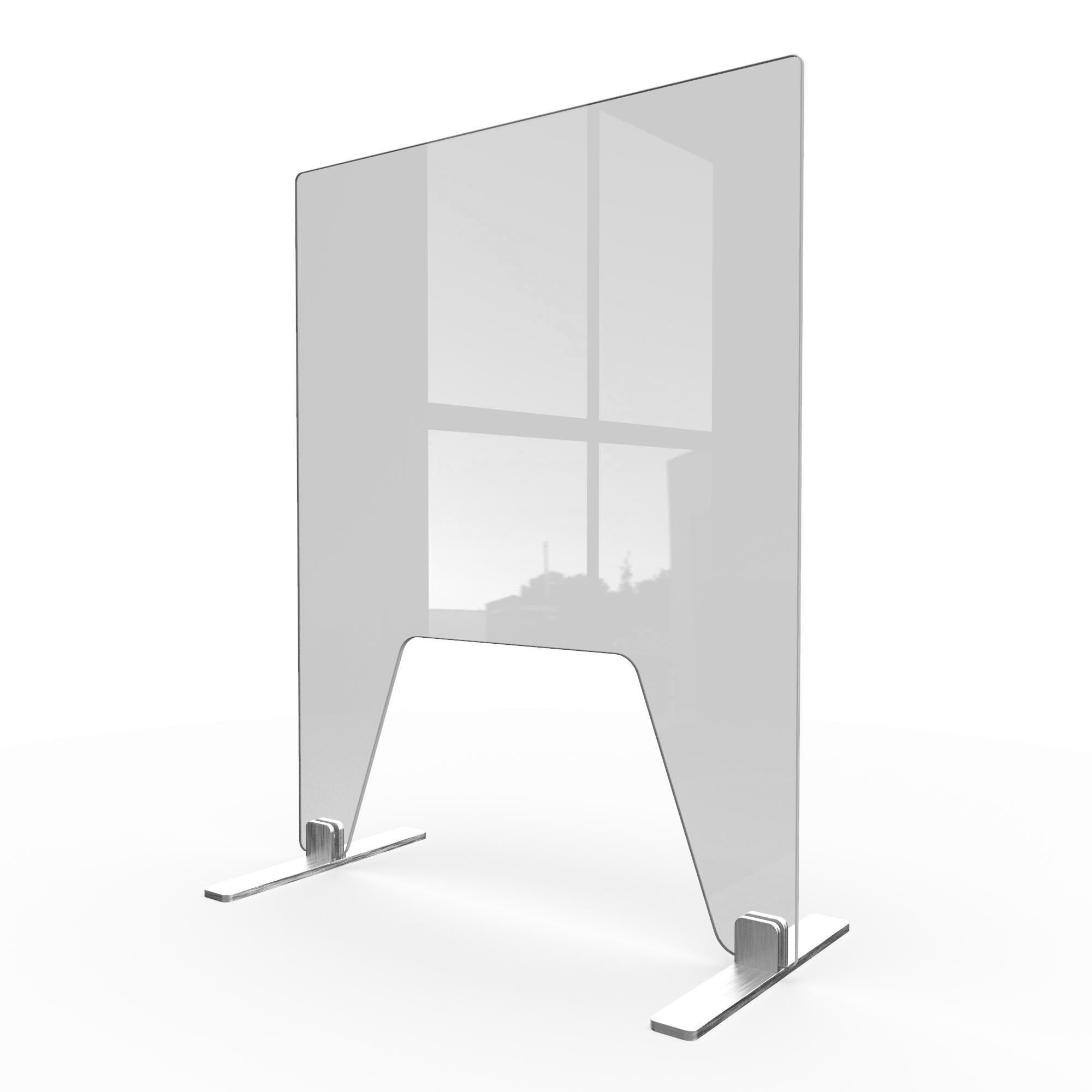 Shield Free Standing Premium Safety Glass Protective Screen | Plastock