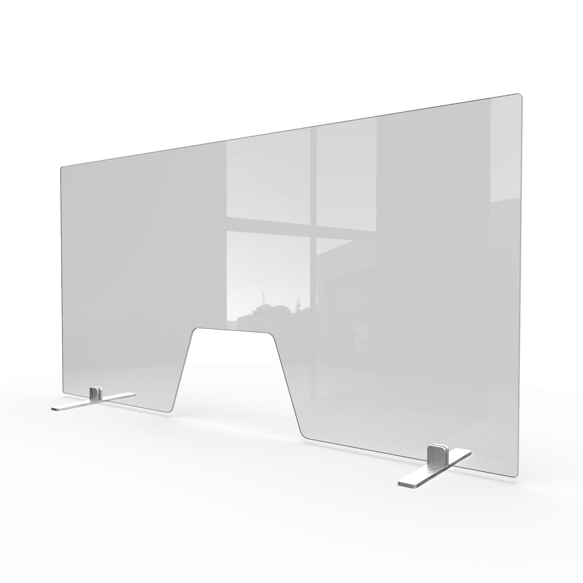 Shield Free Standing Premium Safety Glass Protective Screen | Plastock