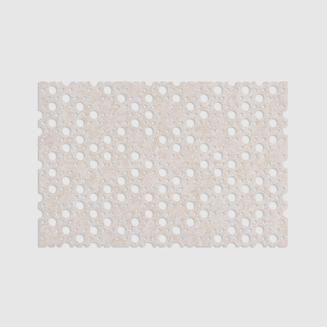 100% Recycled PET Felt ''Dots'' Acoustic Panel Light Grey | Plastock