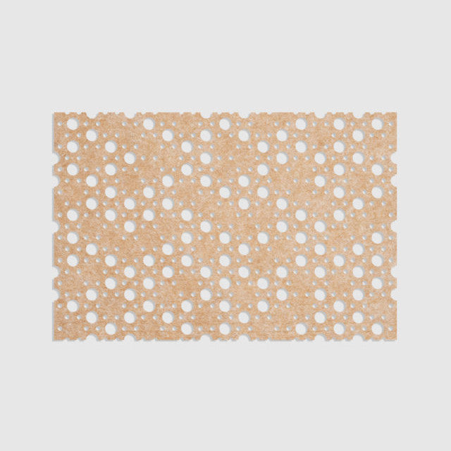100% Recycled PET Felt ''Dots'' Acoustic Panel White | Plastock