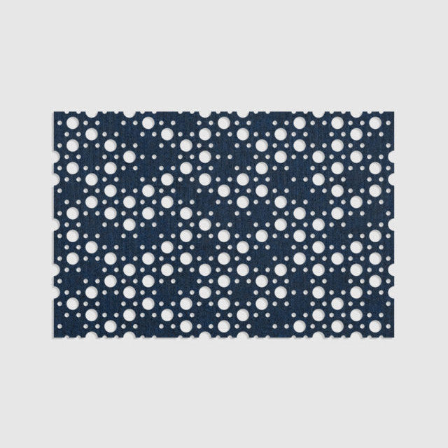 100% Recycled PET Felt ''Dots'' Acoustic Panel Blue | Plastock