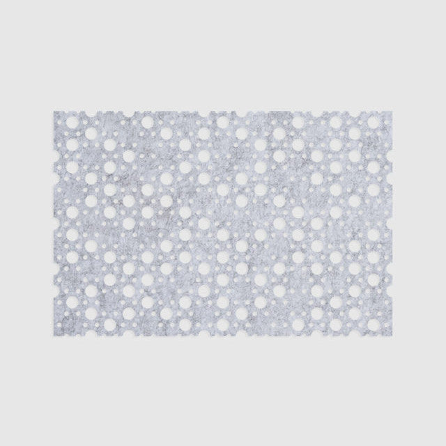 100% Recycled PET Felt ''Dots'' Acoustic Panel Dark Grey | Plastock