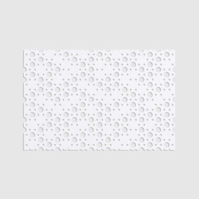 100% Recycled PET Felt ''Dots'' Acoustic Panel Grey | Plastock