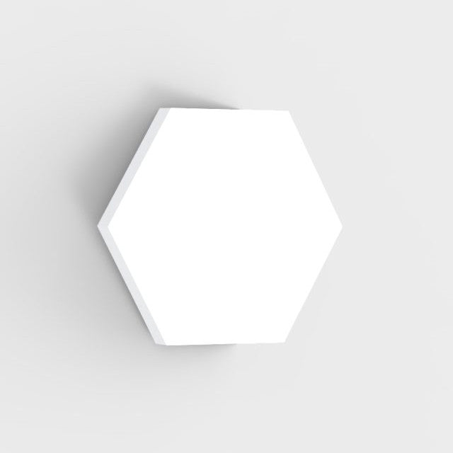 100% Recycled PET Felt Acoustic Hexagon 60mm White | Plastock
