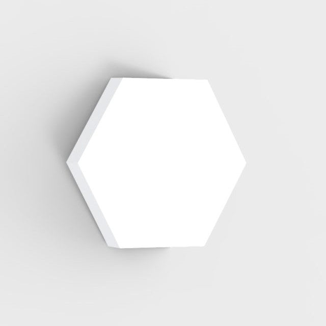 100% Recycled PET Felt Acoustic Hexagon 90mm White | Plastock