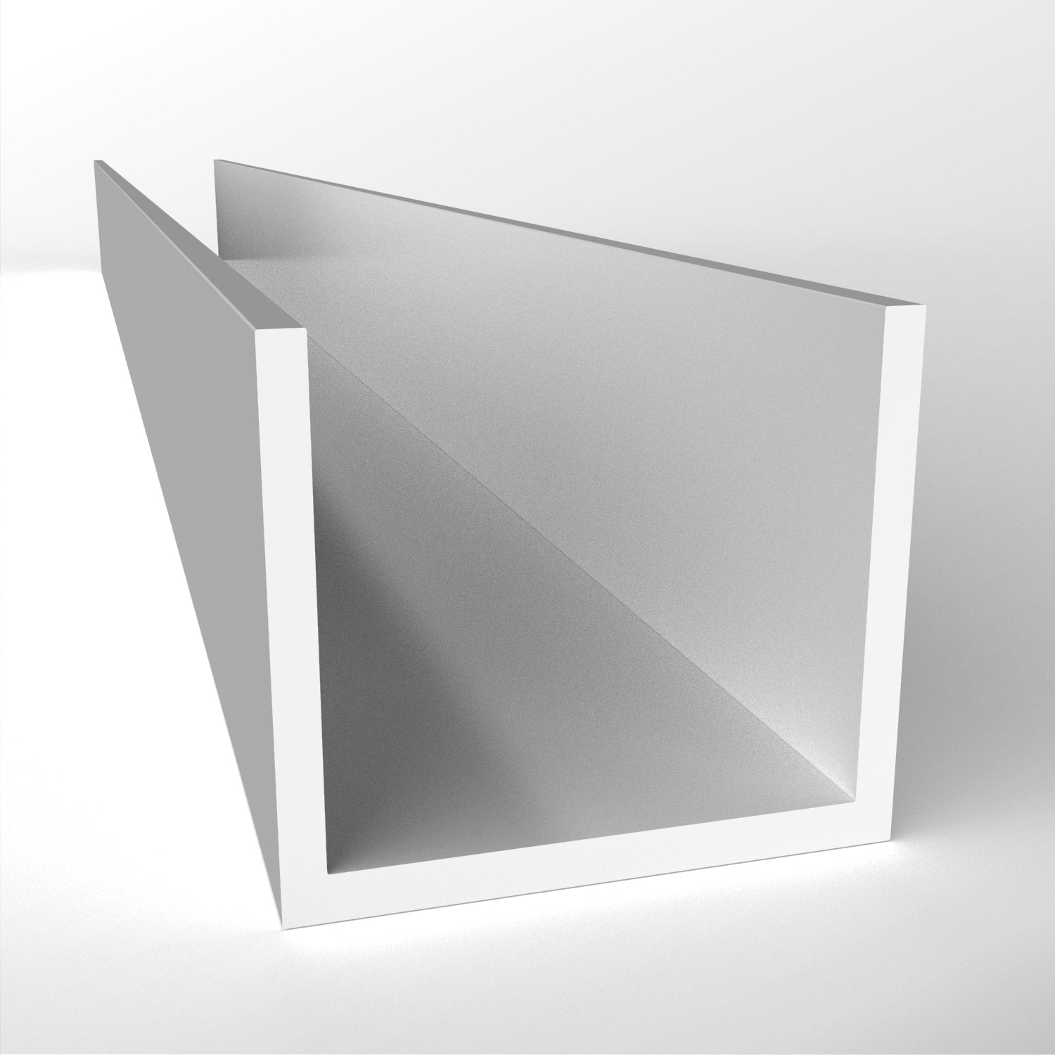 Plastic PVC Single Channel White (75m pack - 25 x 3m) | Plastock