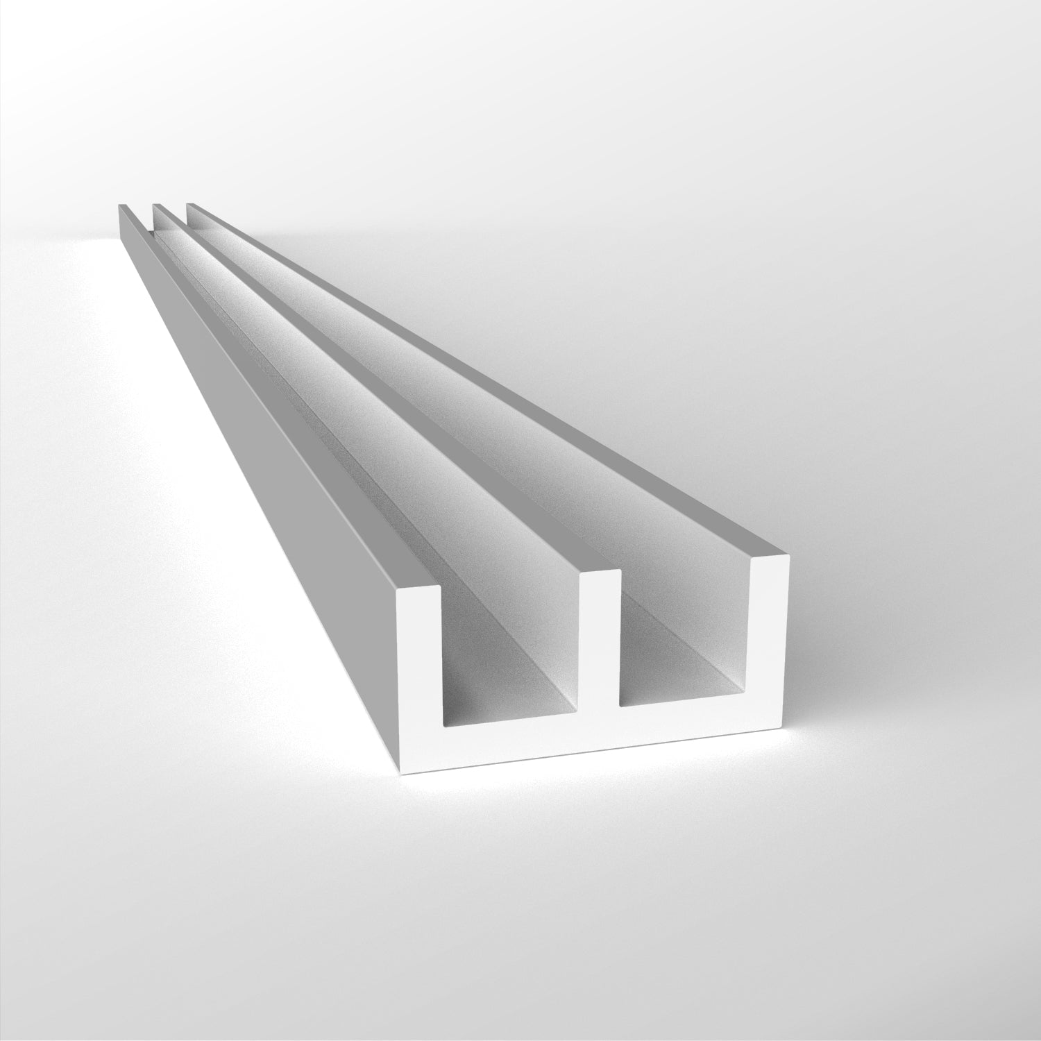 Plastic PVC Double Channel Base (75m pack - 25 x 3m) | Plastock