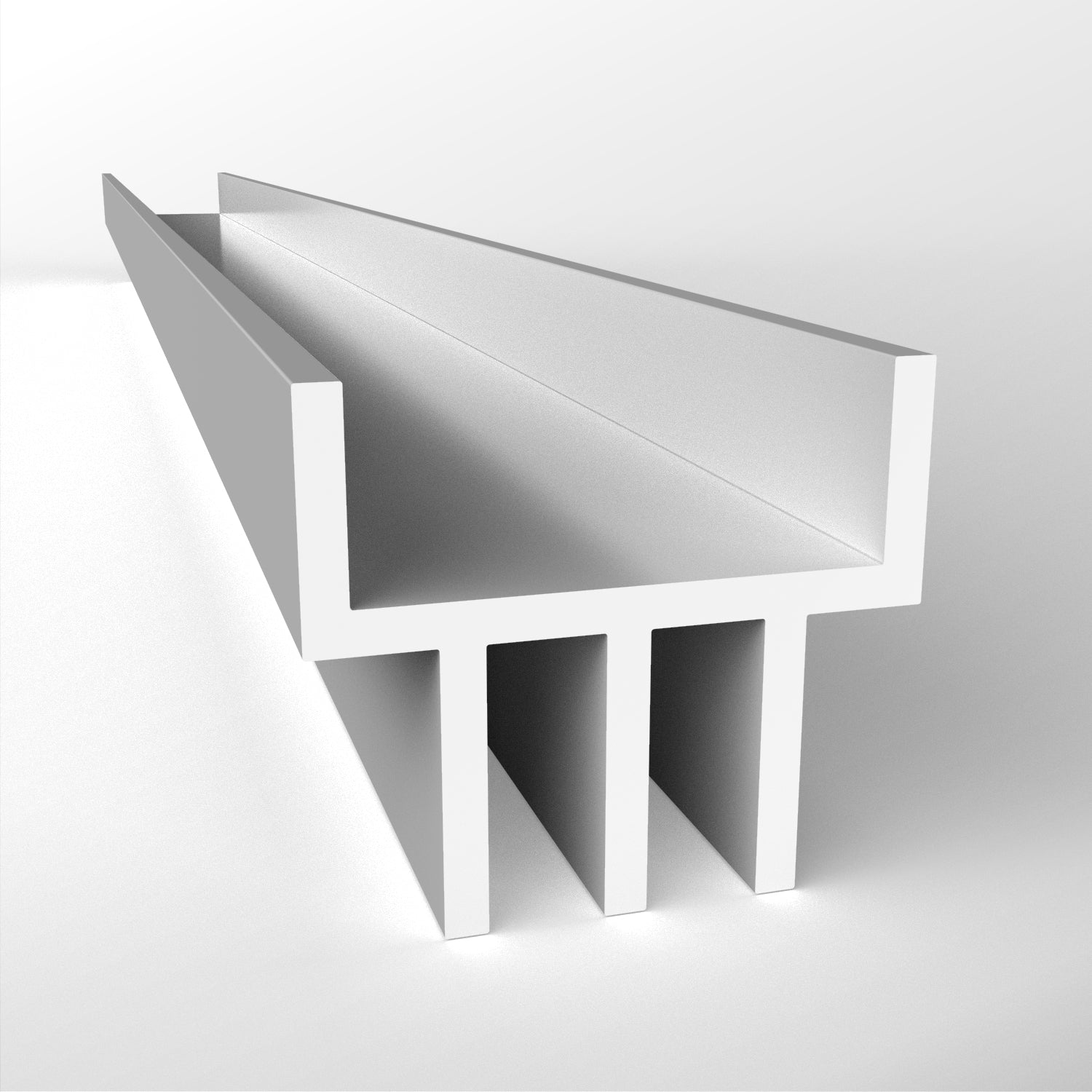 Plastic PVC Vivarium Channel Top 75mm Plastock
