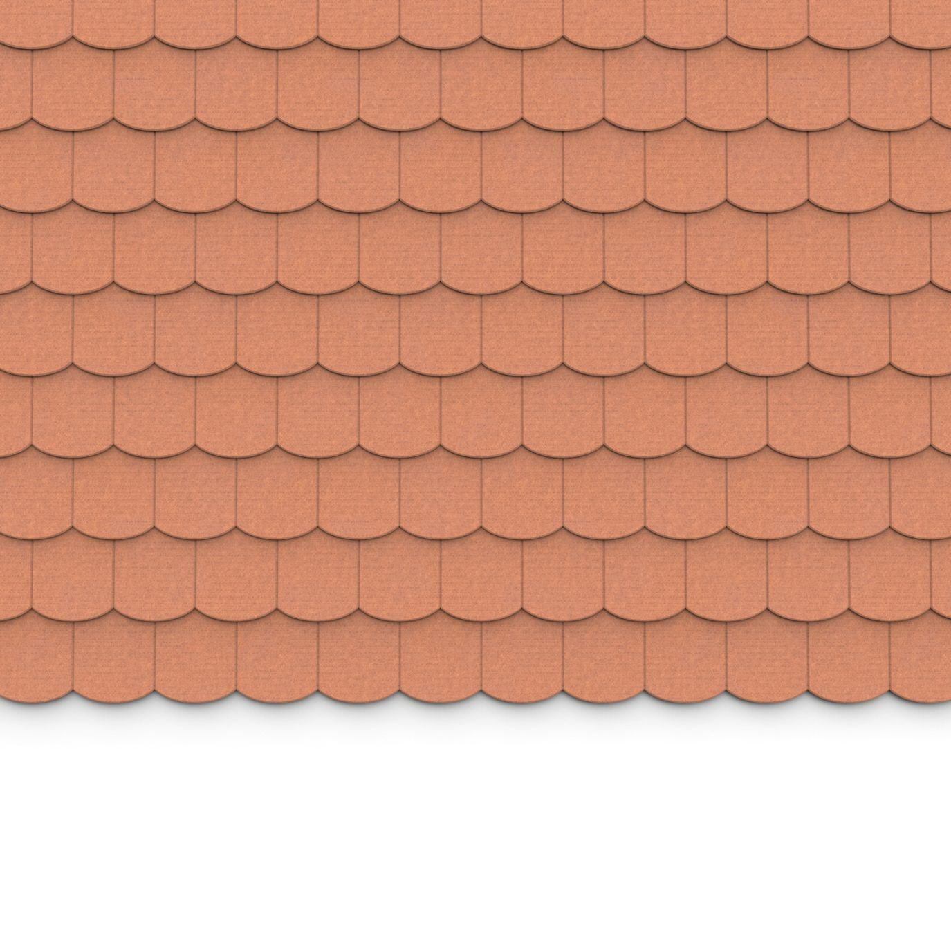 100% Recycled PET Felt ''Scale'' Acoustic Wall Shingle Cinnamon | Plastock