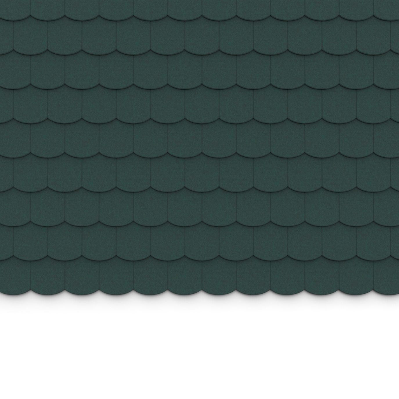 100% Recycled PET Felt ''Scale'' Acoustic Wall Shingle Dark Green | Plastock
