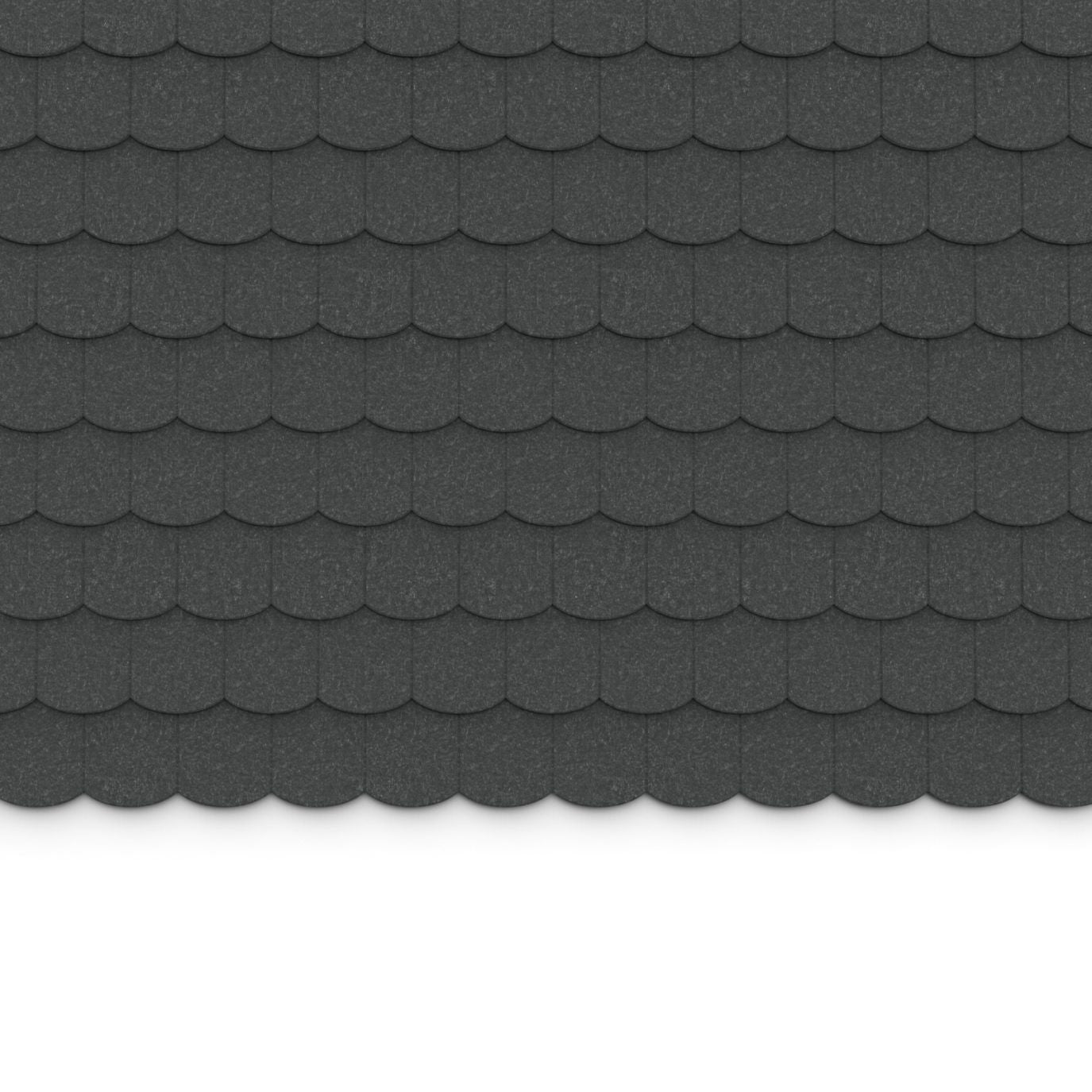 100% Recycled PET Felt ''Scale'' Acoustic Wall Shingle Dark Grey | Plastock