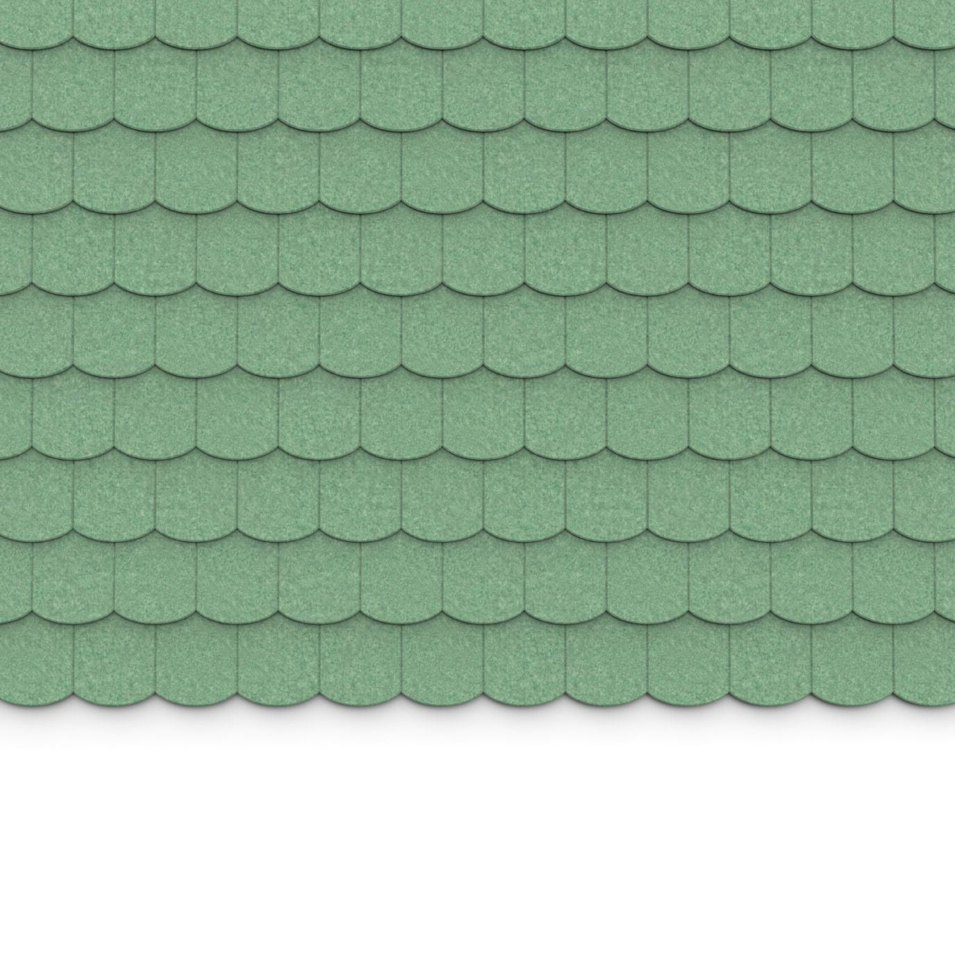 100% Recycled PET Felt ''Scale'' Acoustic Wall Shingle Green | Plastock