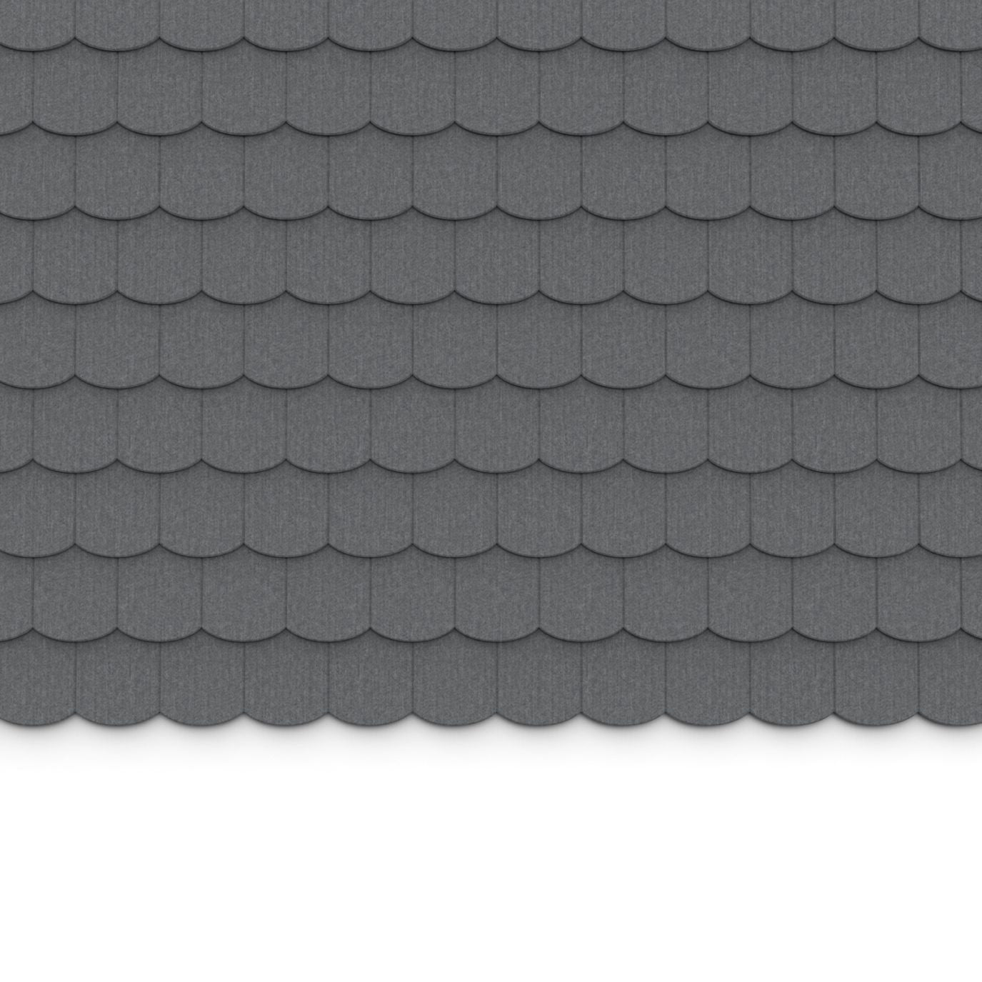 100% Recycled PET Felt ''Scale'' Acoustic Wall Shingle Grey | Plastock