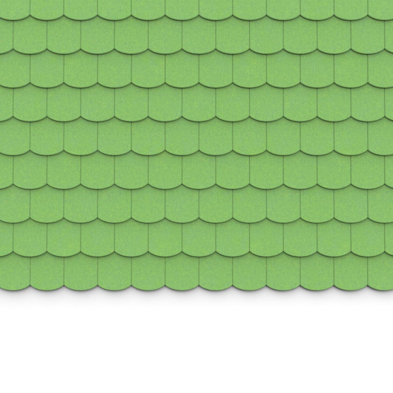 100% Recycled PET Felt ''Scale'' Acoustic Wall Shingle Lime | Plastock