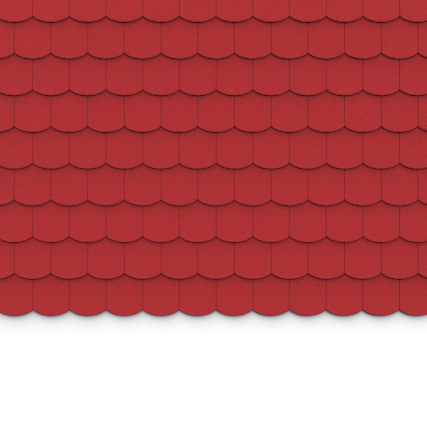 100% Recycled PET Felt ''Scale'' Acoustic Wall Shingle Red | Plastock