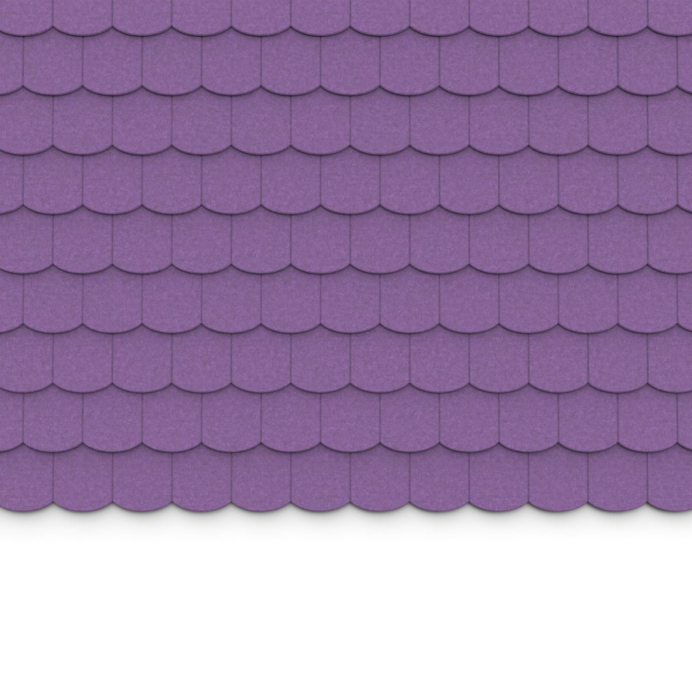 100% Recycled PET Felt ''Scale'' Acoustic Wall Shingle Violet | Plastock