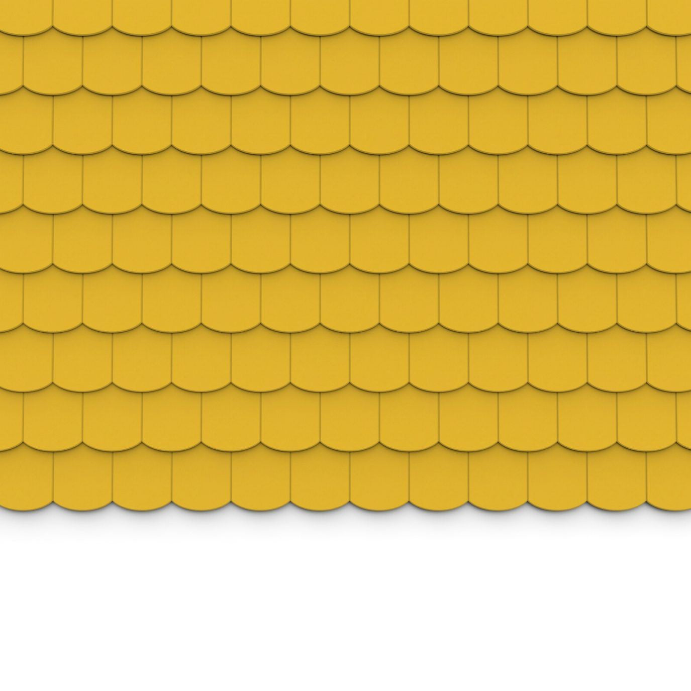 100% Recycled PET Felt ''Scale'' Acoustic Wall Shingle Yellow | Plastock