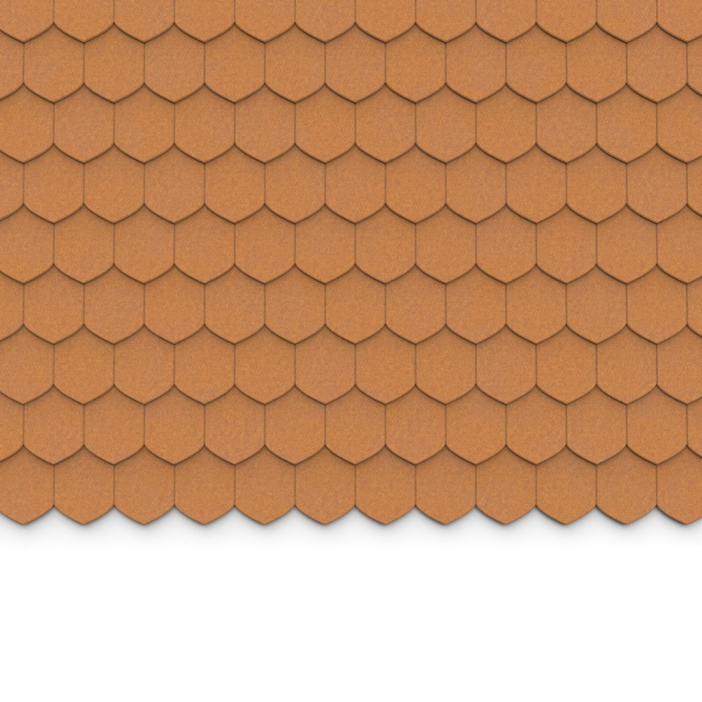 100% Recycled PET Felt ''Tip'' Acoustic Wall Shingle Honey | Plastock
