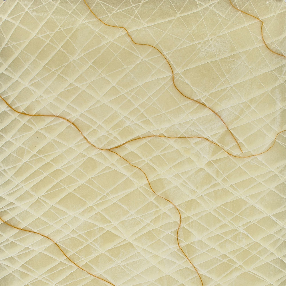 Faux Translucent Stone Cracked Onyx Yellow With Orange Vein | Plastock