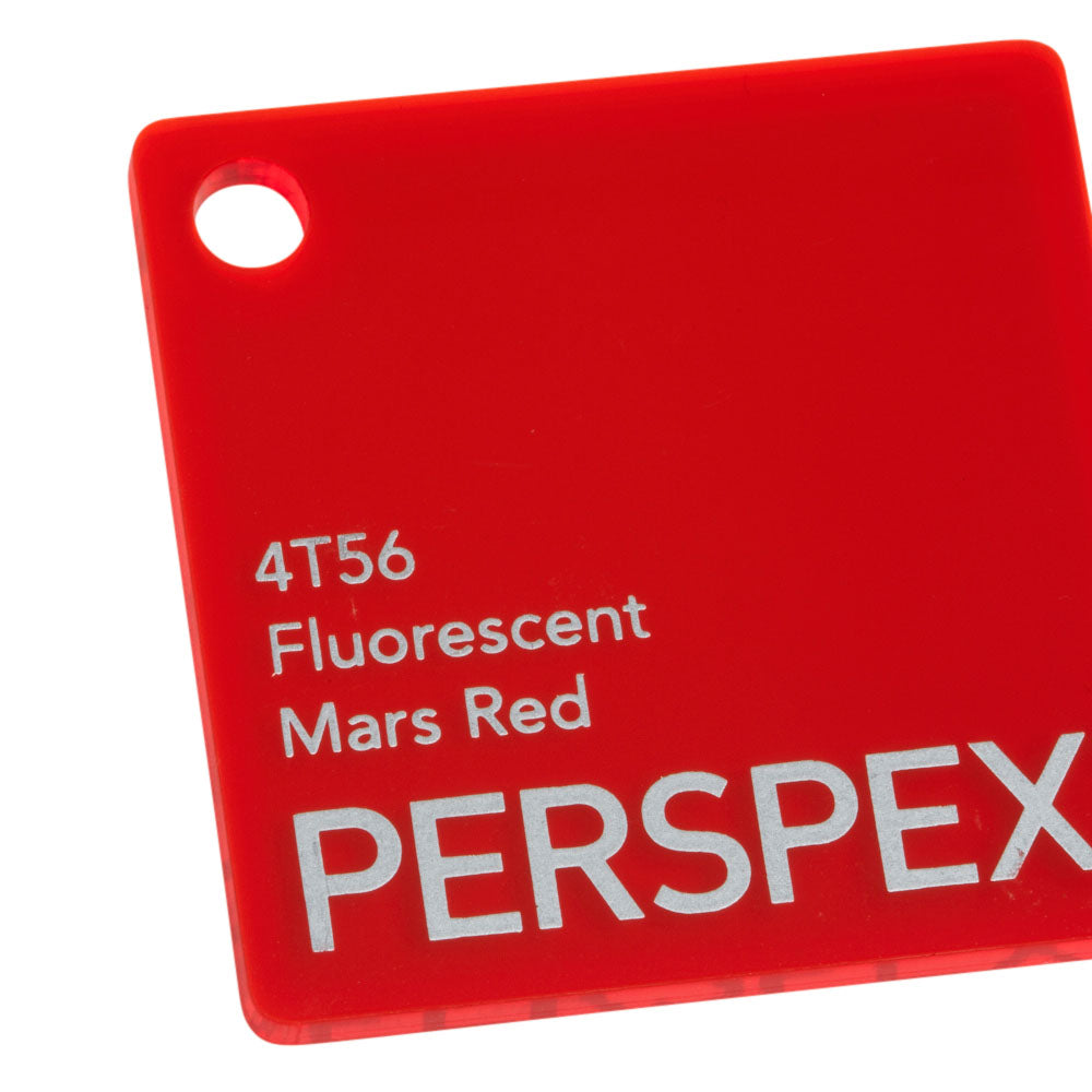 Perspex Fluorescent Mars Red 4T56  Sheet | Plastock