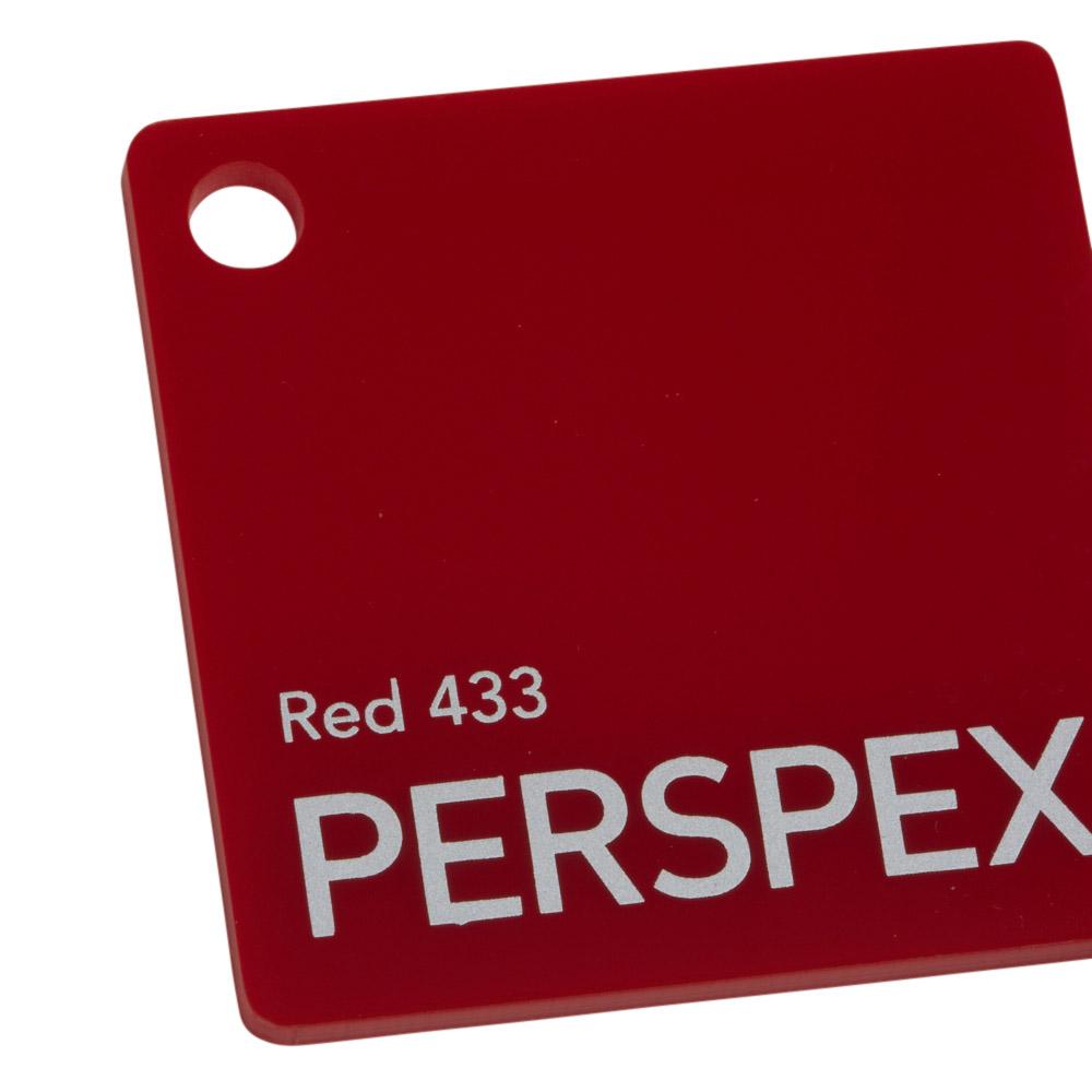 Perspex Red 433 Sheet | Plastock