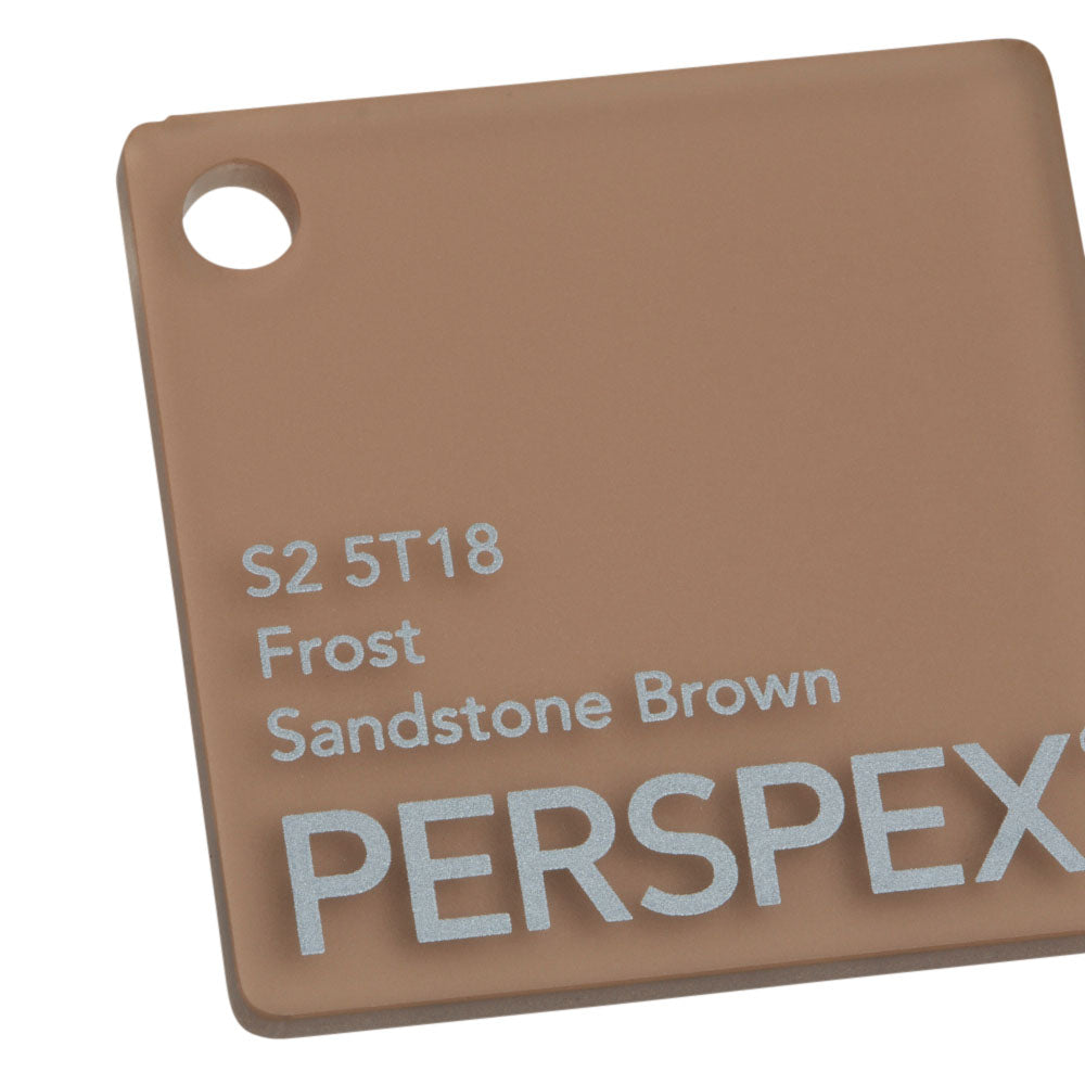 Perspex Frost Sandstone Brown S2 5T18 Sheet | Plastock