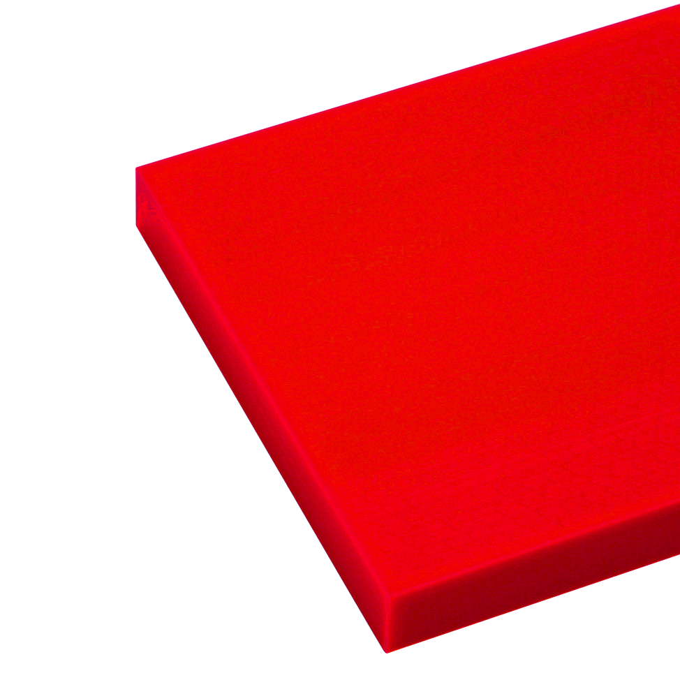 PE500 (HMWPE) Pressed and Planed Red Sheet | Plastock