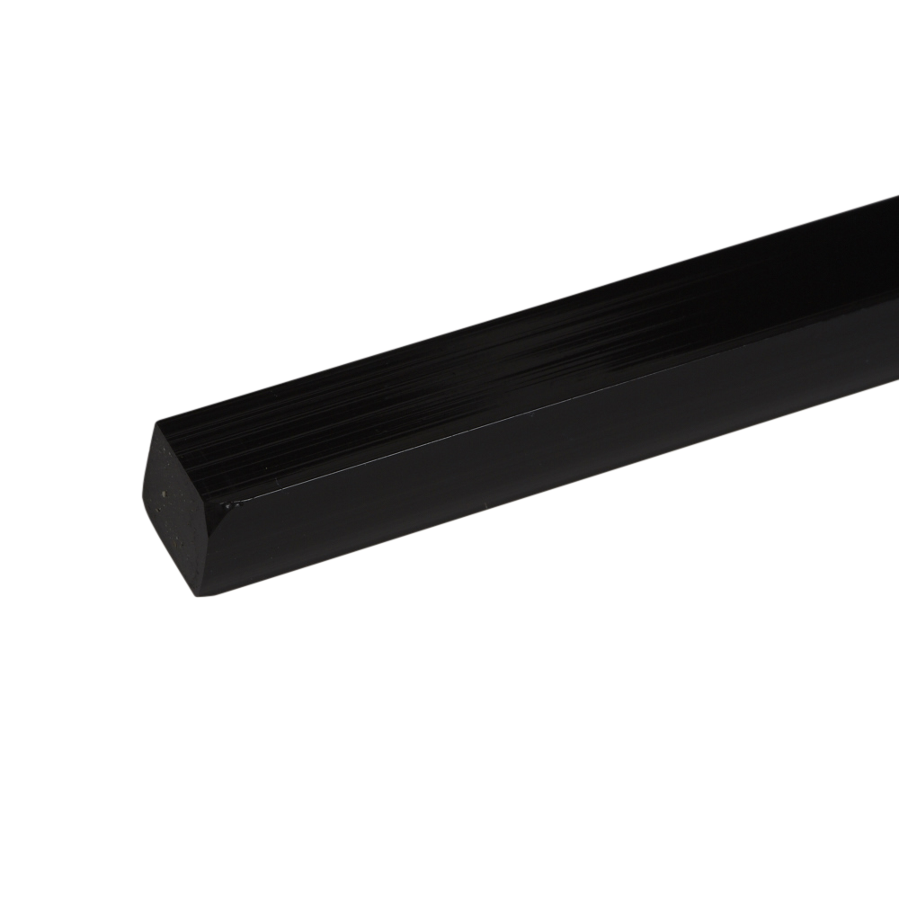 Acrylic Extruded Opaque Black 2025 Square Bar | Plastock