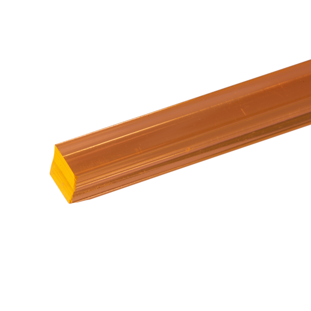 Acrylic Extruded Orange 2150 Square Bar | Plastock