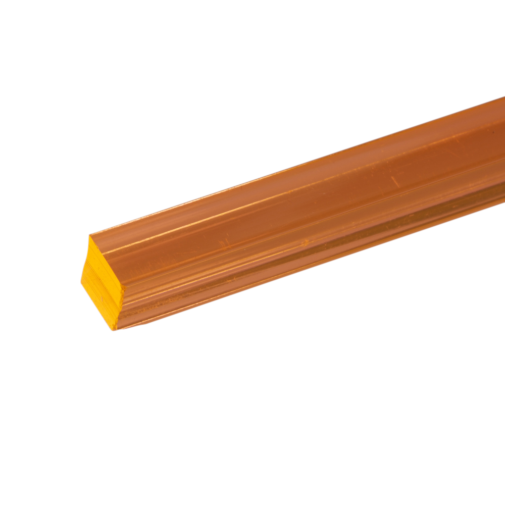 Acrylic Extruded Fluoro Orange 2150 Square Bar | Plastock
