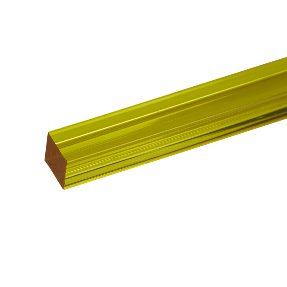 Acrylic Extruded Yellow 2208 Square Bar | Plastock