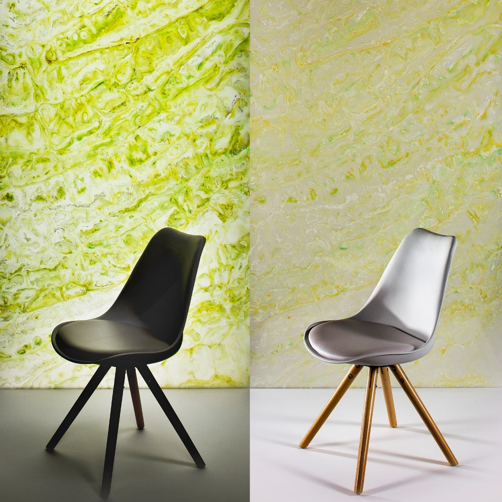 Faux Translucent Stone Onyx White And Green | Plastock