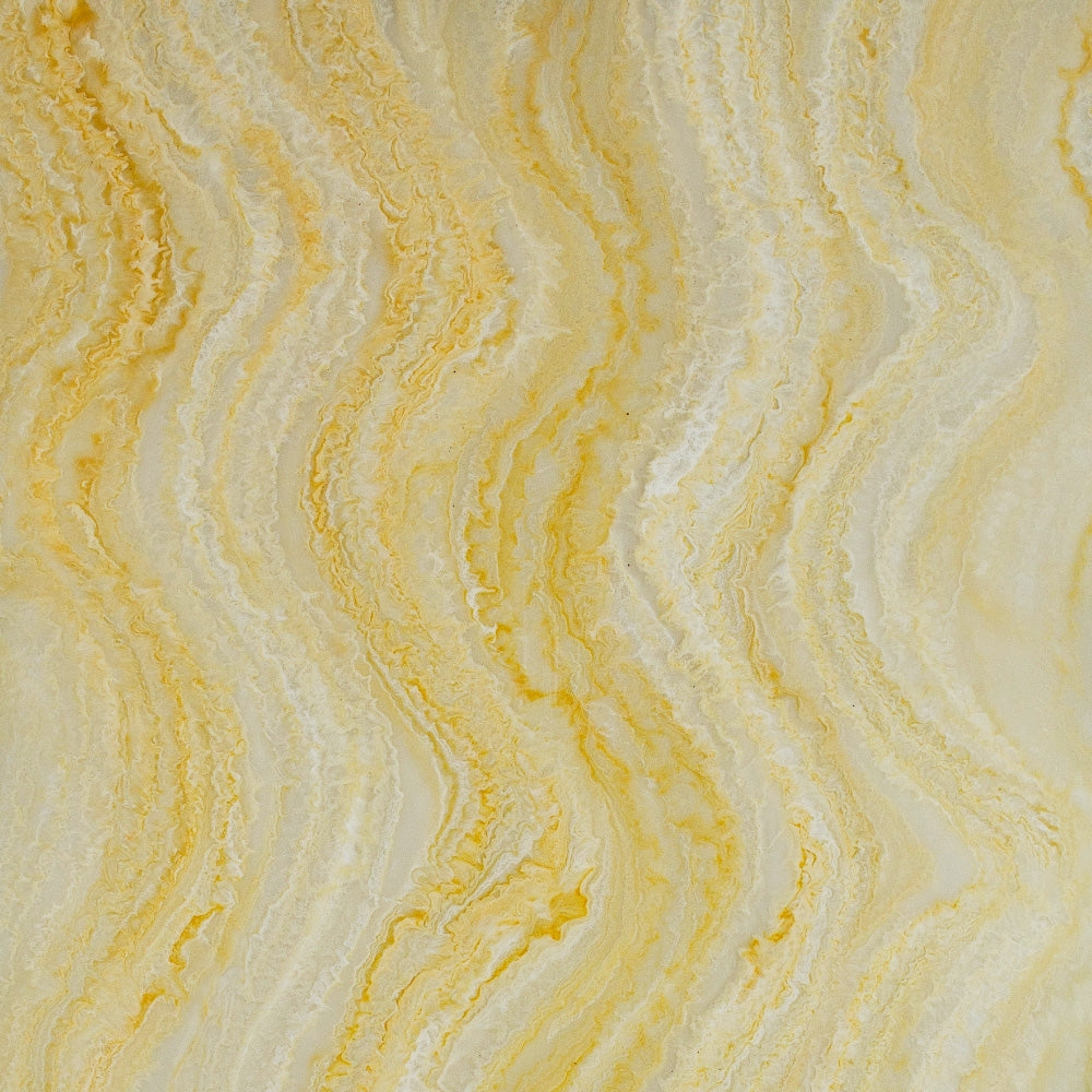 Faux Translucent Stone Waves White And Yellow | Plastock