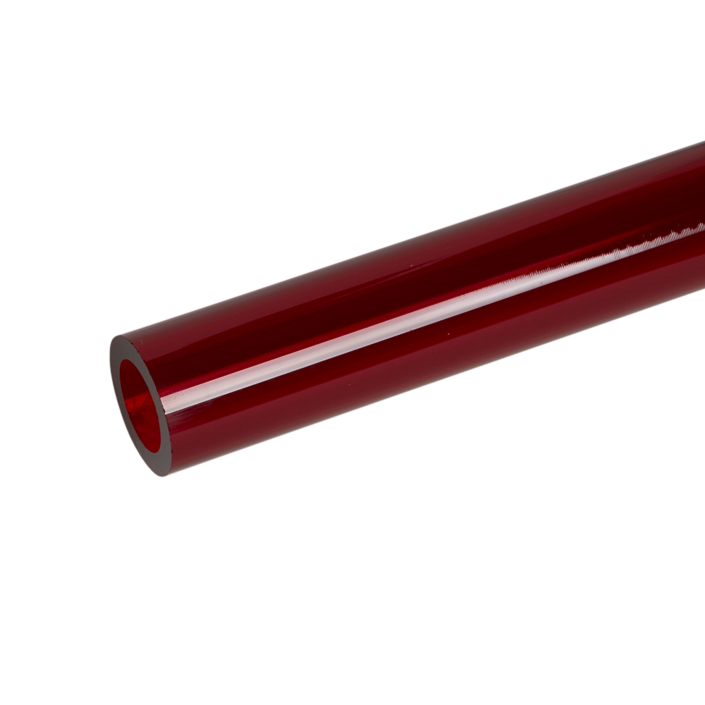 Acrylic Extruded Red 2423 Tube Plastock