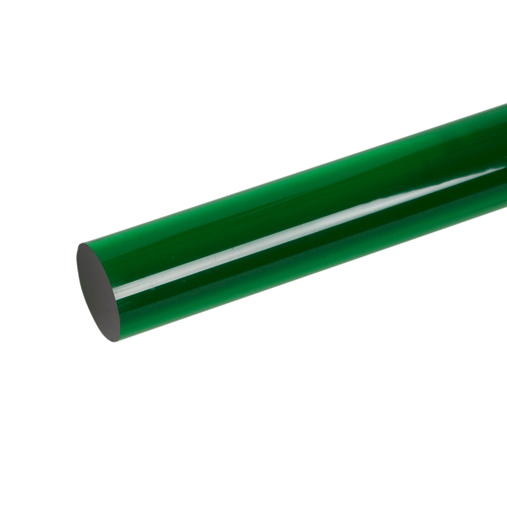 Acrylic Extruded Green 2092 Rod | Plastock