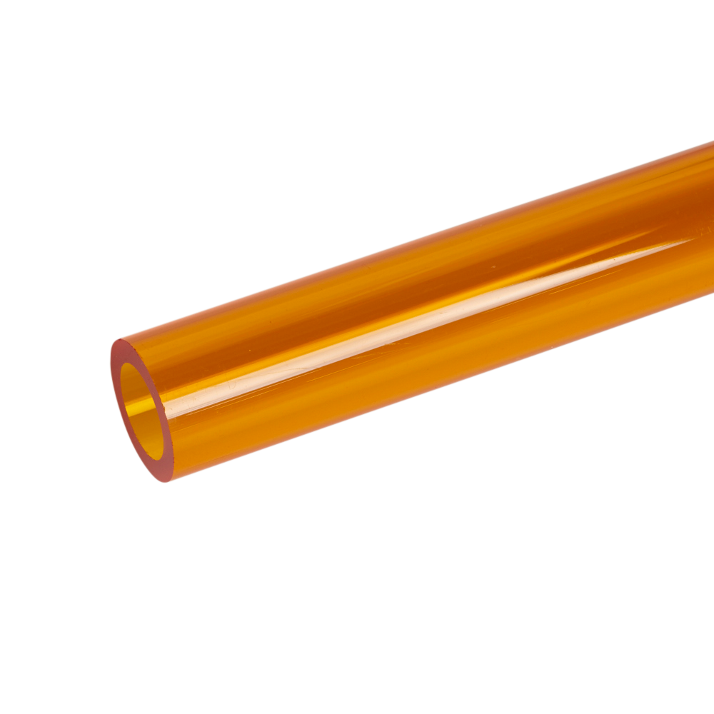 Acrylic Extruded Translucent Amber 2422 Tube | Plastock
