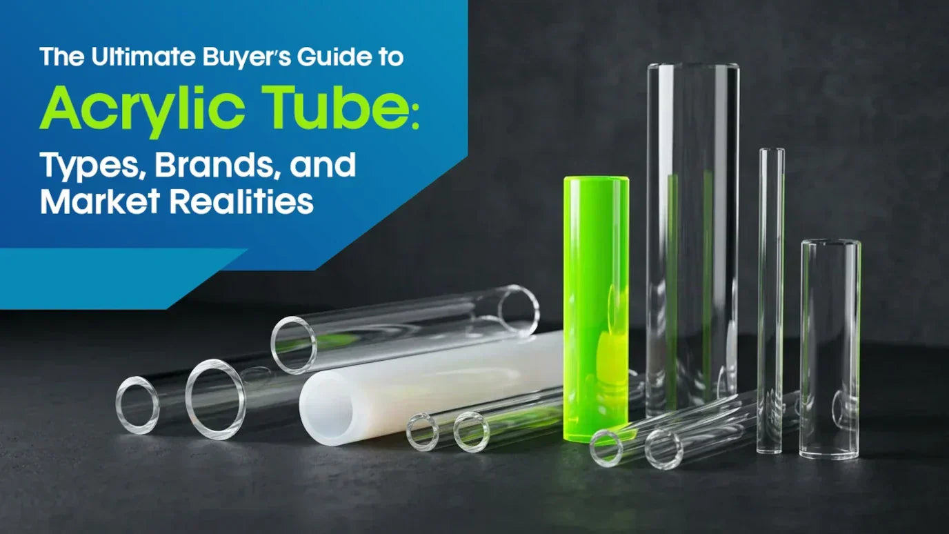 Clear acrylic tubes in various diameters and colours