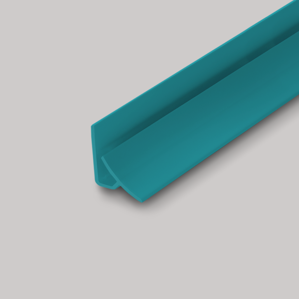 Cladstock Internal Corner (Small) Profile Arctic Blue | Plastock