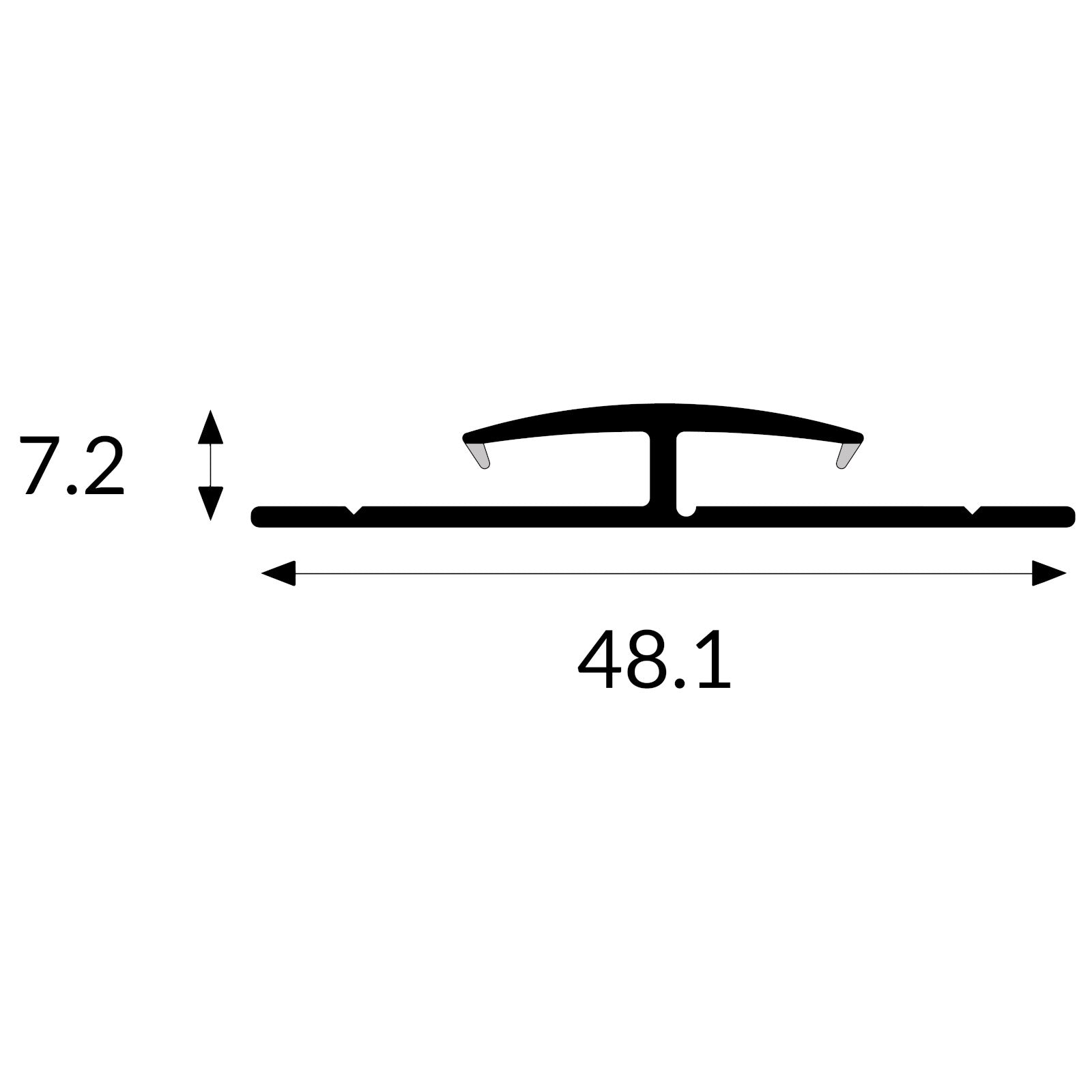 Cladstock 1 Part Joiner Profile Dimensions | Plastock