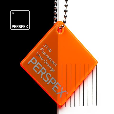 Perspex Fluorescent Lava Orange 3T19 Sheet | Plastock